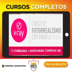 Curso Fotorrealismo com Vray Butterfly - Thi Lima