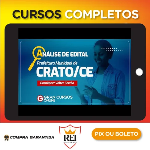 Concursos134.webp Prefeitura de Crato/CE: Analista Ambiental (Pós Edital) Completo - Gran Cursos Online
