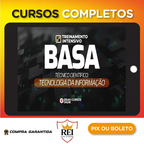 Concursos15.webp BASA: Tecnologia da Informação + Treinamento Intensivo (Pós-Edital) - Gran Cursos Online