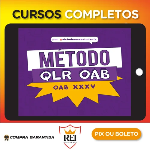 Concursos160.webp Método QLR OAB 90D - Ana Clara Fernandes