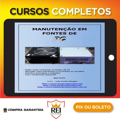 Eletronica34.webp Manutenção em Fontes de PC - Luis Carlos Burgos