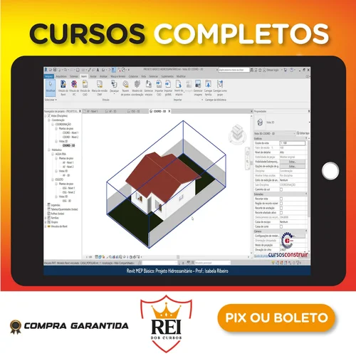 Revit Mep Básico: Projeto Hidrossanitário de Residência Popular - Isabela Ribeiro