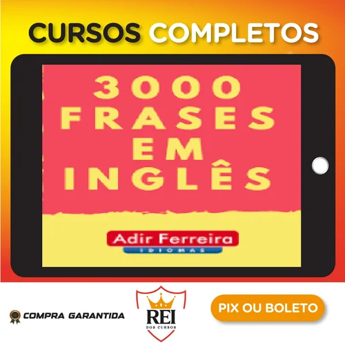 Idiomas04.webp 3000 (Frases + Áudio) em Inglês - Adir Ferreira
