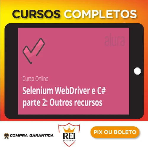 Programacao15.webp Alura: Selenium Webdriver e C# Parte 2, Outros Recursos - Daniel Portugal